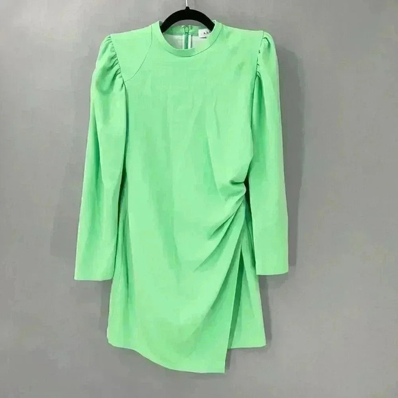 $495 A.L.C. Mini Dress Womens 6 Ruched Baddie Modern Y2k Coquette Retro Glam - Picture 3 of 11
